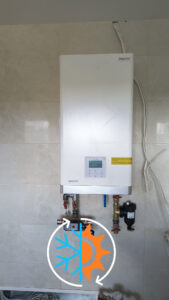 montaż pompy ciepła Rotenso Aquami Split. Korabiewice, Mazowieckie, activ-instal