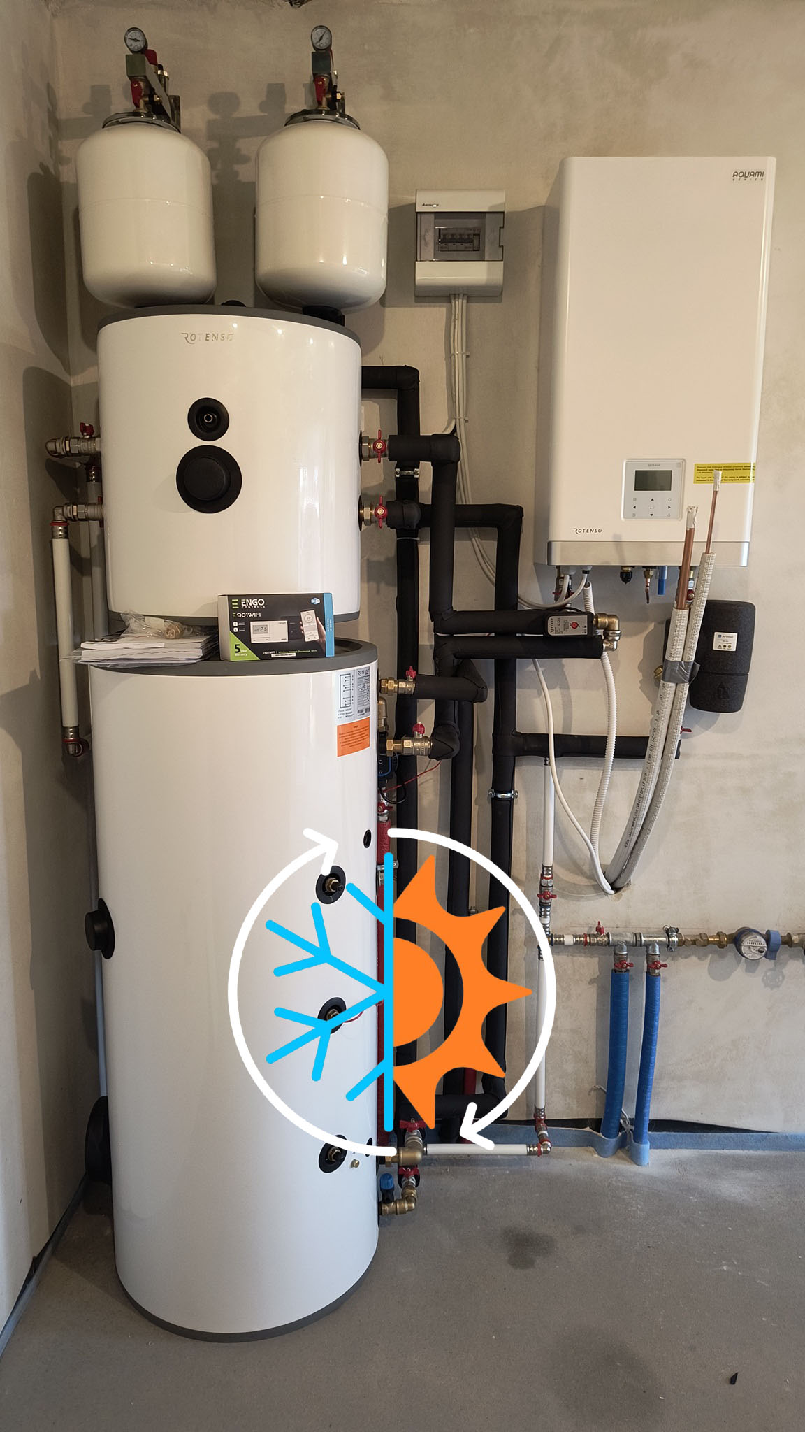 Pompa ciepła Rotenso Aquami Split 8kw