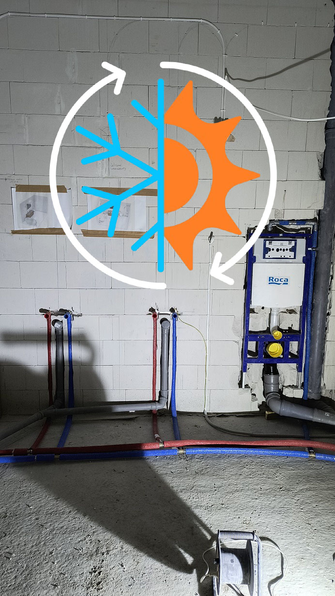 Instalacja wod-kan i ogrzewania podłogowego Kan Therm